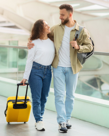 a man beside MyBenefits Health logo